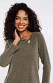 Pull col asymétrique