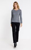 Pull broderies fantaisie