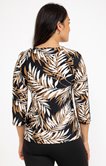 Tee-shirt col V avec pipping 