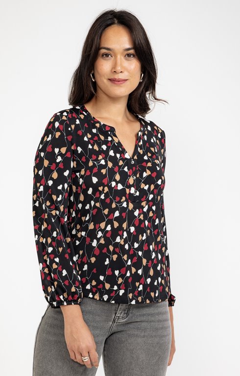 Tee-shirt col mao
