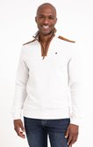 Polo manches longues col montant