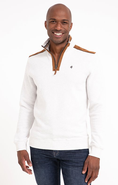 Polo manches longues Ecru