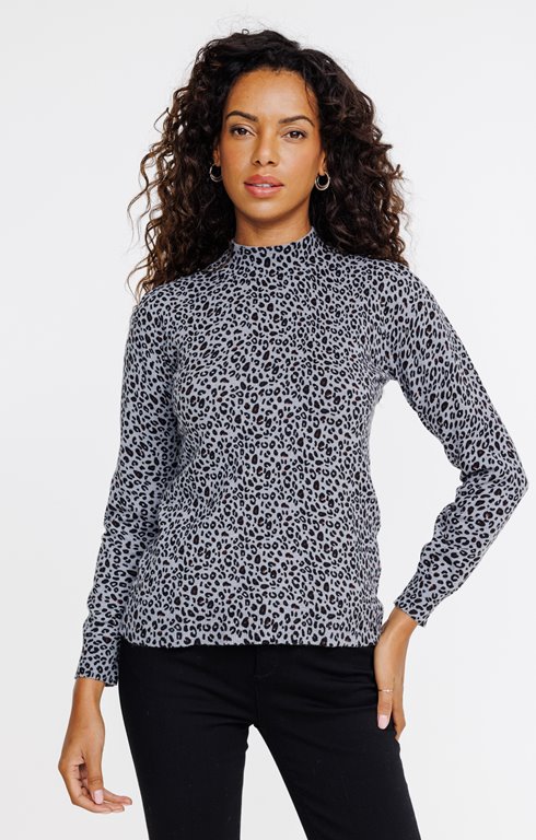 Pull imprimé léopard