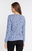 Pull à pois contrastés