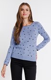 Pull à pois contrastés