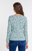 Pull à pois contrastés