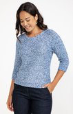 Pull matière fantaisie