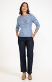 Pull matière fantaisie