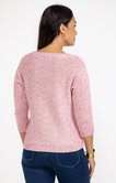 Pull matière fantaisie