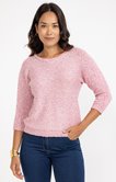 Pull matière fantaisie
