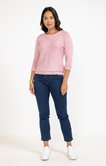 Pull matière fantaisie