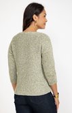 Pull matière fantaisie