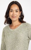 Pull matière fantaisie