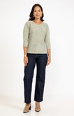 Pull matière fantaisie