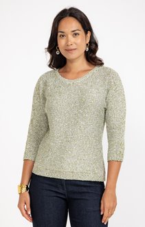 Pull matière fantaisie