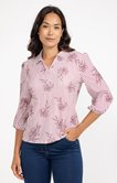 Tee-shirt col polo manches 3/4