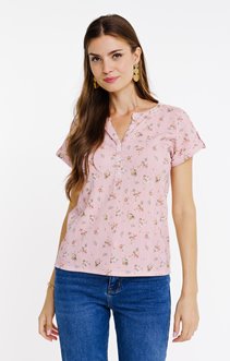 Tee-shirt col mao