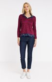 Tee-shirt 2-en-1 col chemise
