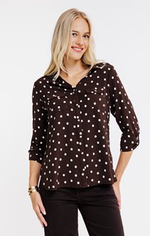 Chemise imprimé pois