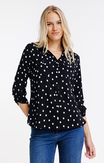 Chemise imprimé pois