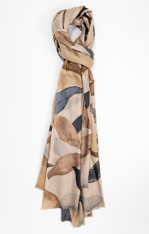 Foulard voile chaud imprimé