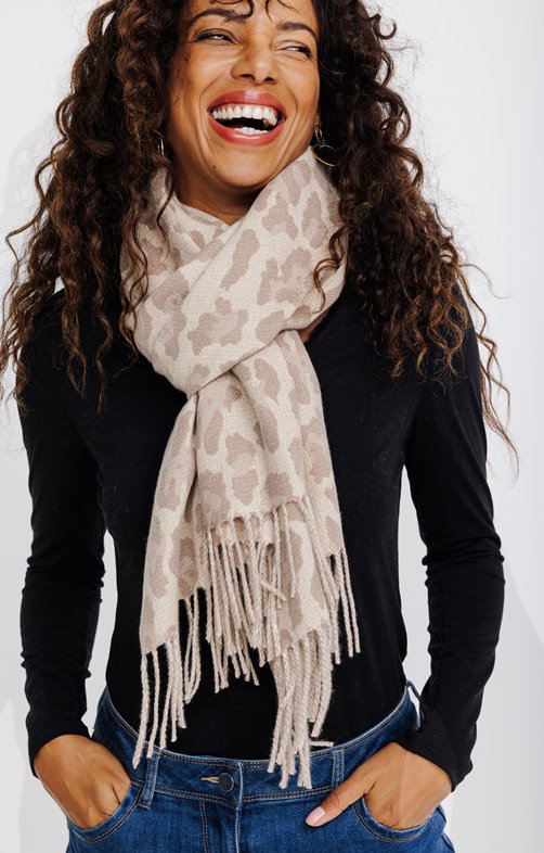 Foulard jacquard chaud