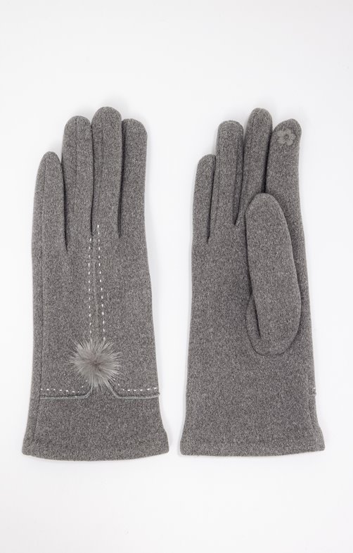 Gants avec pompons