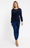 Pull maille fantaisie