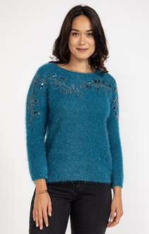 Pull maille fantaisie