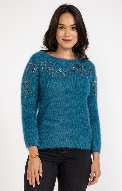 Pull maille fantaisie