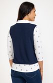 Tee-shirt 2-en-1 manches 3/4