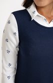 Tee-shirt 2-en-1 manches 3/4