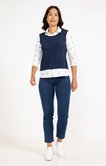 Tee-shirt 2-en-1 manches 3/4