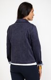 Veste en suédine manches 3/4