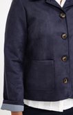 Veste en suédine manches 3/4