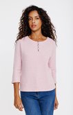 Pull matière fantaisie