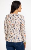 Tee-shirt imprimé fleurs manches longues