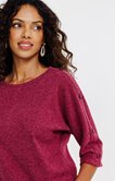 Tee-shirt col rond manches 3/4