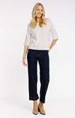 Tee-shirt uni manches 3/4 et col rond