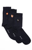 Lot 3 paires chaussettes brodées winter