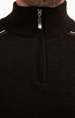 Pull col montant uni Browny