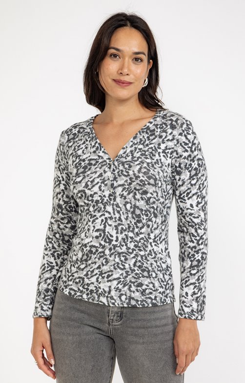 Tee-shirt imprimé léopard