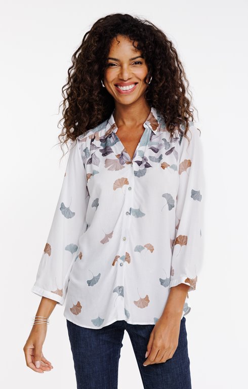 Chemise boutonnée imprimée