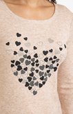 Pull imprimé placé