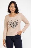 Pull imprimé placé