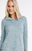 Tee-shirt 2-en-1 col chemise