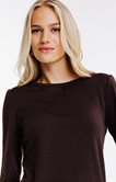 Tee-shirt col rond avec fronces