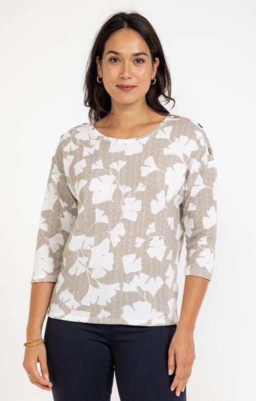 Tee-shirt imprimé manches 3/4