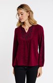 TEE-SHIRT COL TUNISIEN MANCHES LONGUES