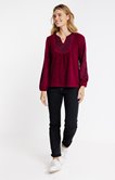 TEE-SHIRT COL TUNISIEN MANCHES LONGUES
